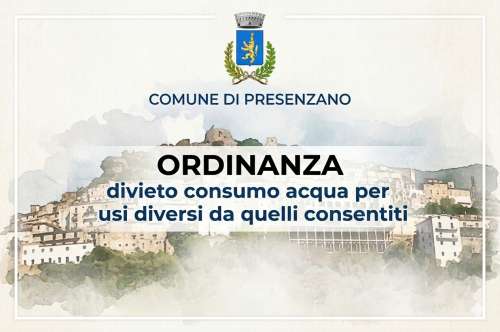 Ordinanza Sindacale N. 15/2026 � Divieto Di Uso Improprio Dell\'acqua Potabile