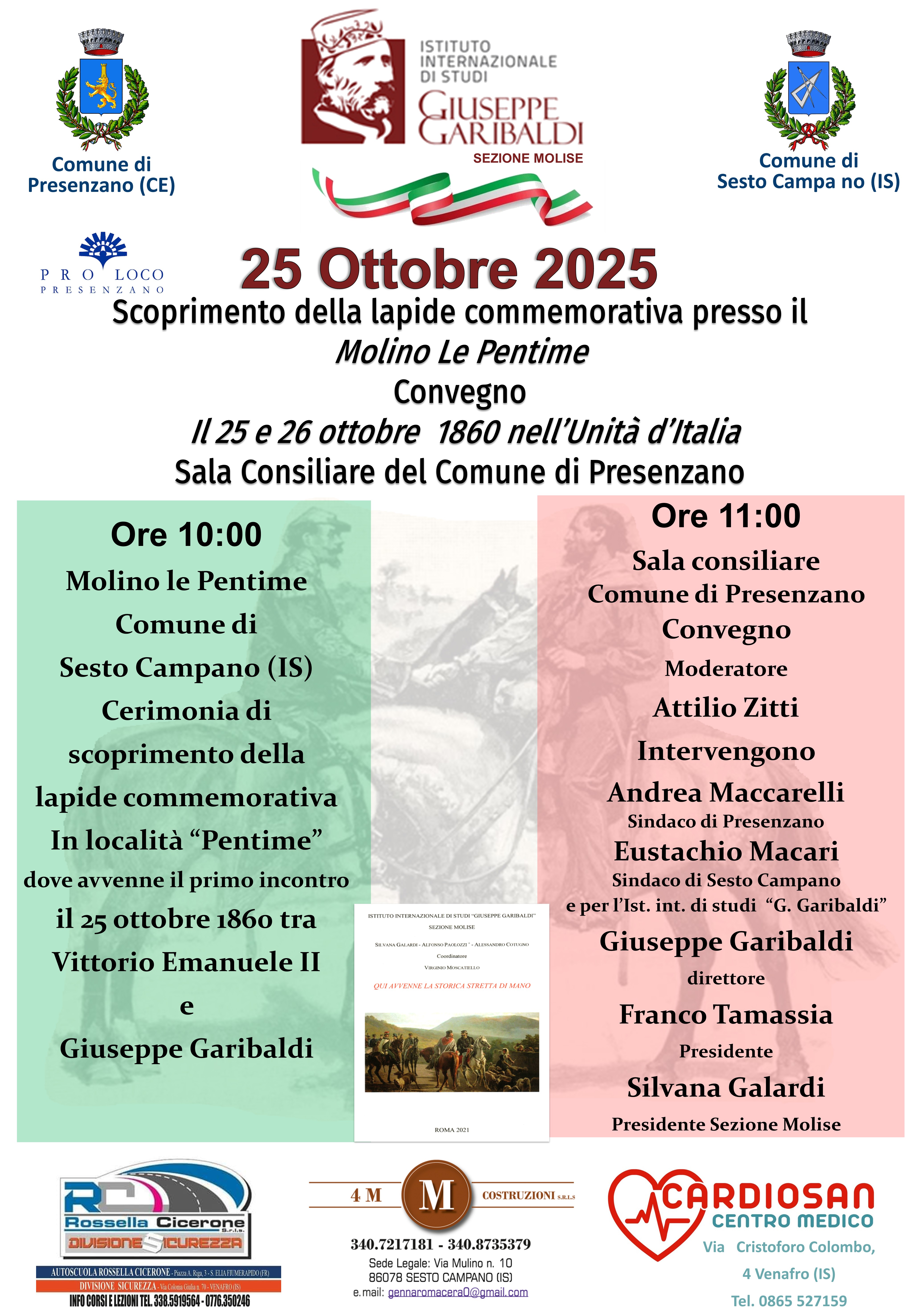 25 ottobre 2025 Convegno  Il 25 e 26 ottobre  1860 nellUnit dItalia