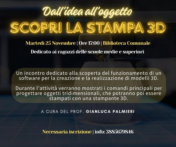 Scopri la stampa 3D