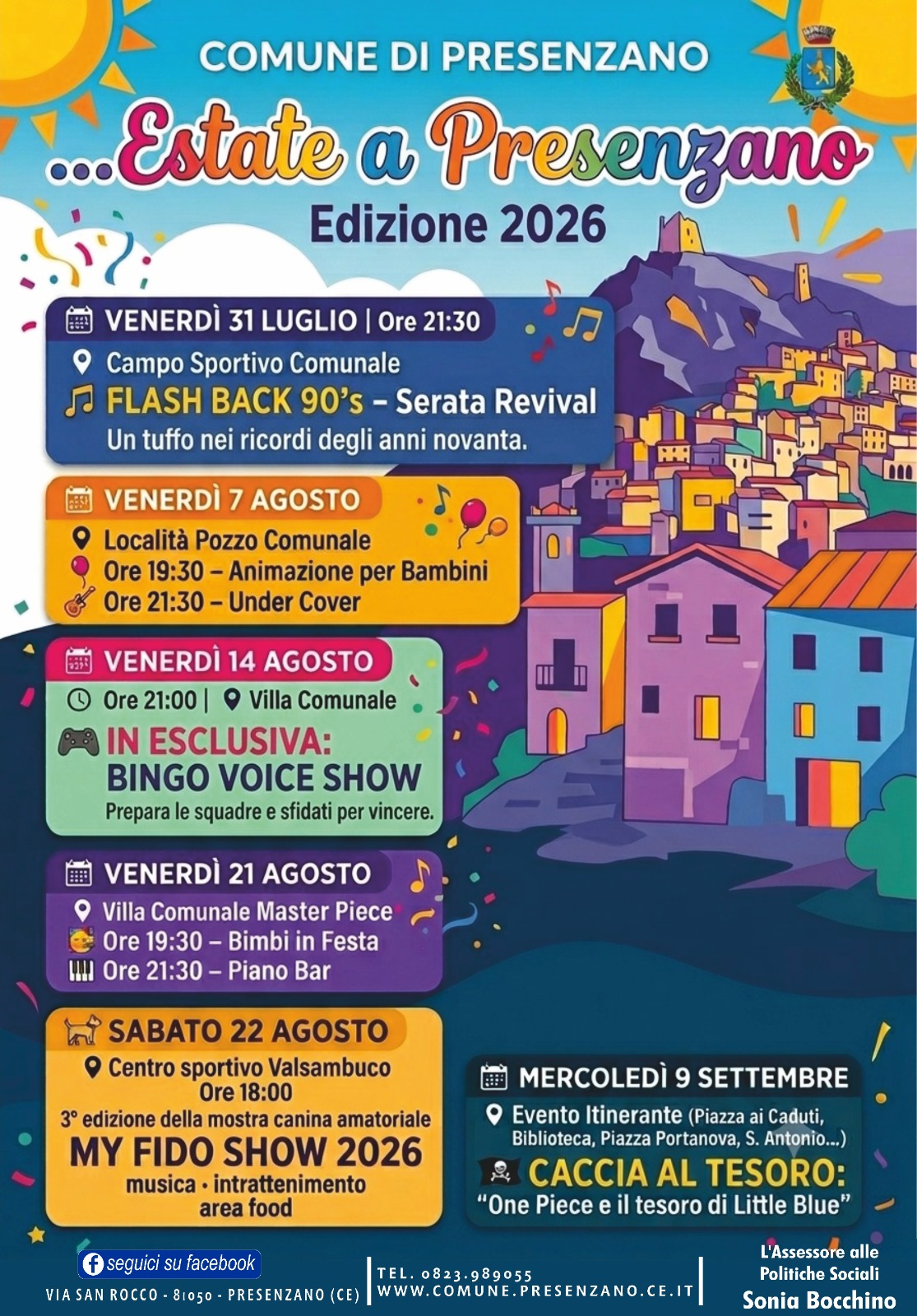 rEstate a  Presenzano 2026 - calendario eventi