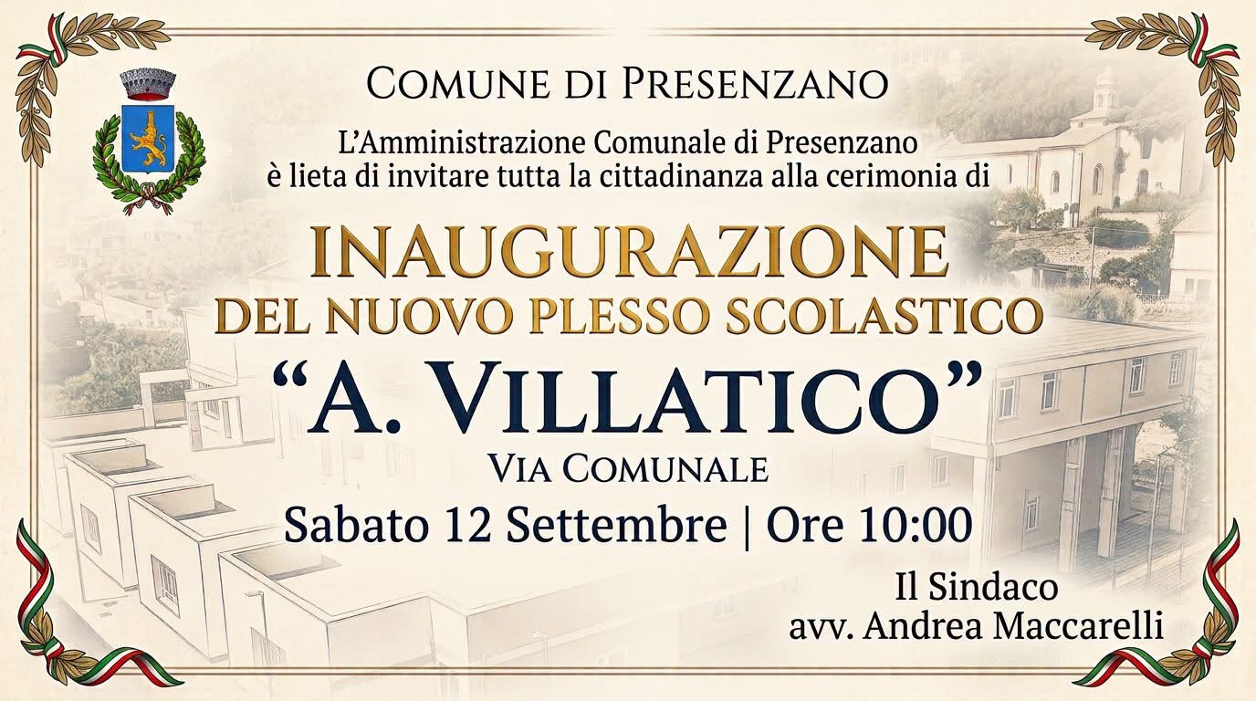 Inaugurazione nuovo plesso scolastico